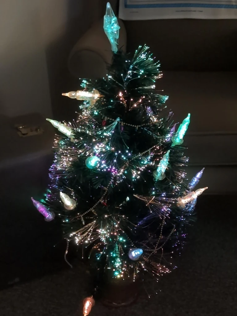 Small Decorative Christmas Tree with Lights