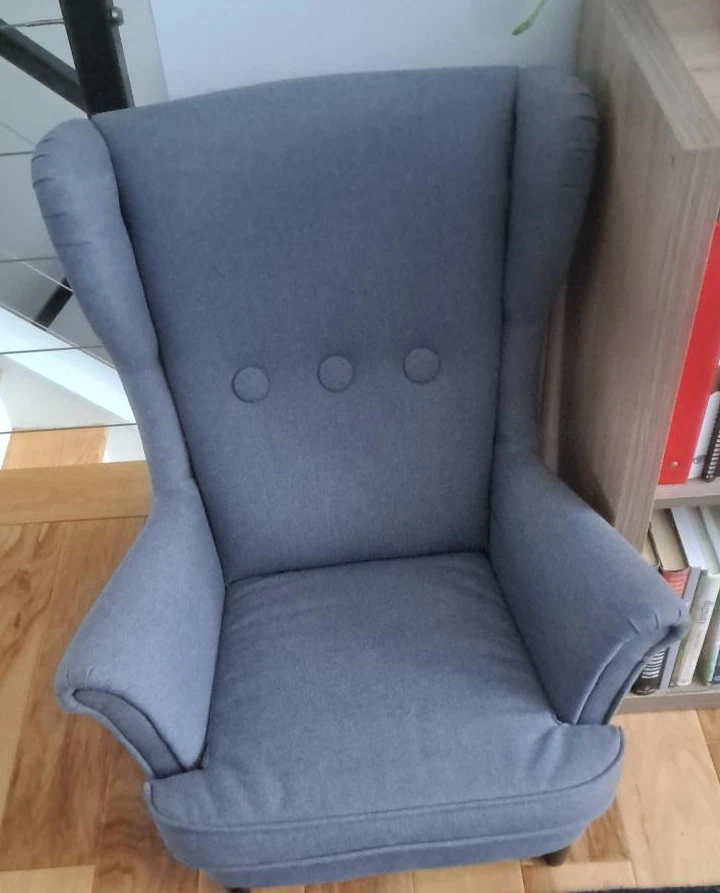 Kids Grey Wingback Armchair