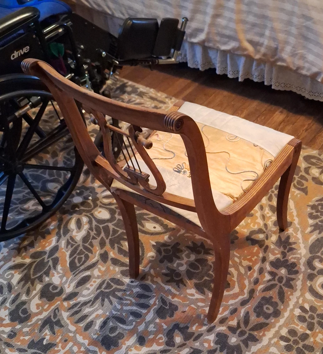 Vintage Wooden Accent Chair