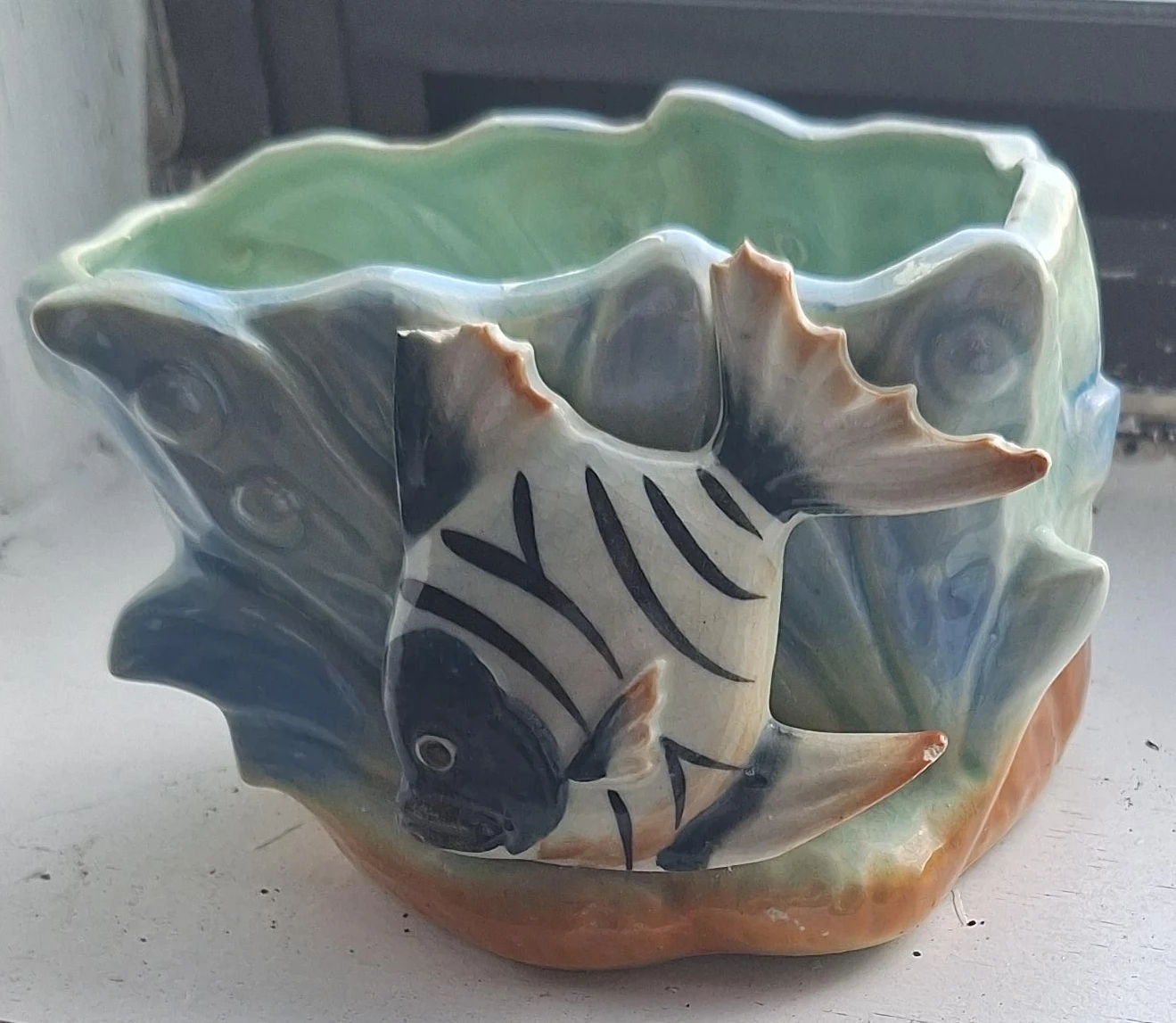 Vintage Fish Planter