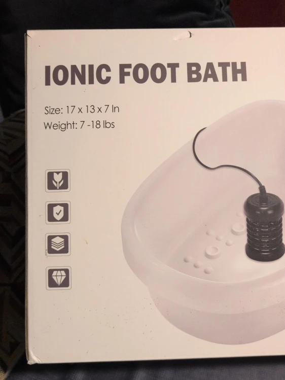 Ionic Foot Bath - 17 x 13 x 7 inches
