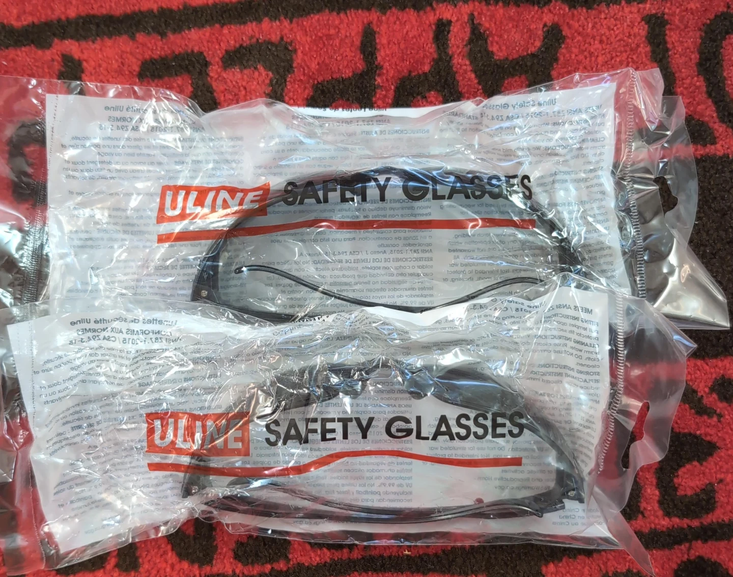 New ULINE Safety Glasses