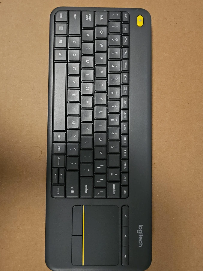 Logitech K400 Plus Wireless Keyboard with Touchpad - Black