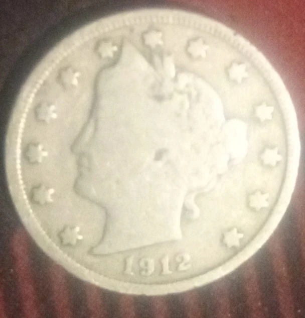 1912 V Nickel Coin