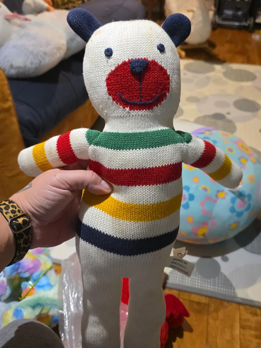Knit Bear Plush Toy