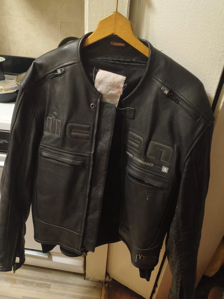 Icon Asphalt Leather Motorcycle Jacket