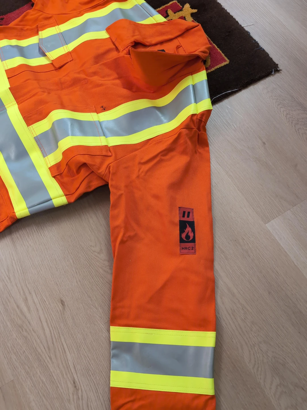 Orange Hi-Vis Coveralls - Size Medium