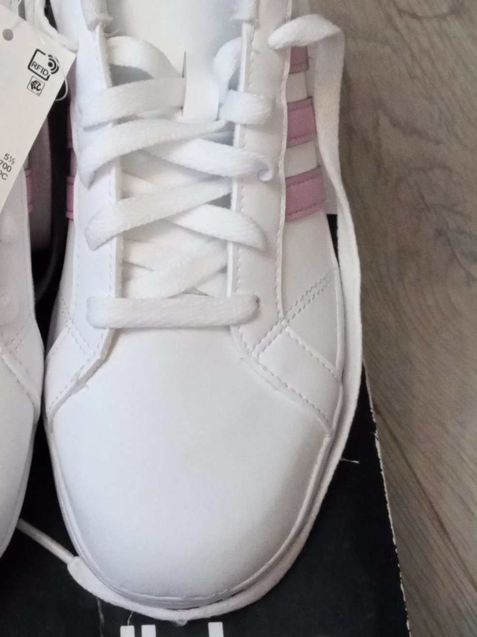 New Adidas Grand Court White/Pink Size 6