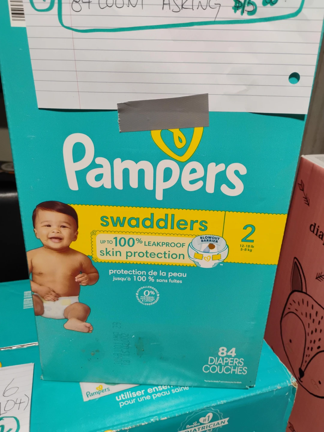 Pampers Swaddlers Size 2 (12-18 lb) - 84 Diapers image indicator(2)