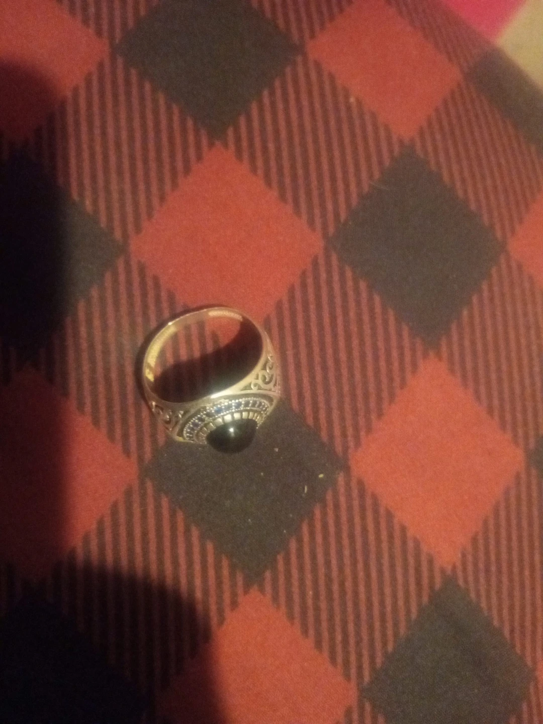 Ring with Black Stone