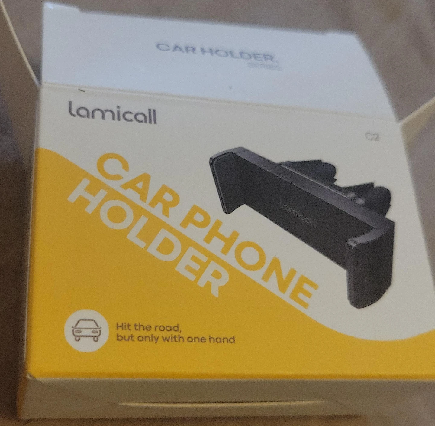 New Lamicall Car Cell Phone Mount - Black