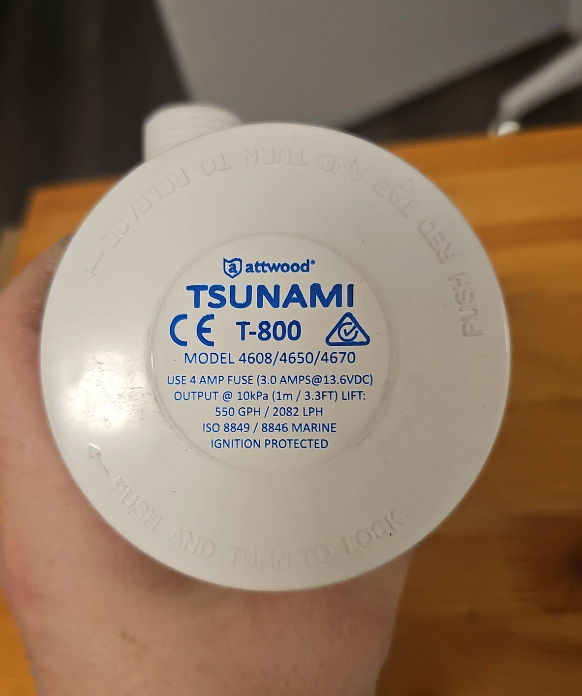 Attwood Tsunami T-800 Bilge Pump