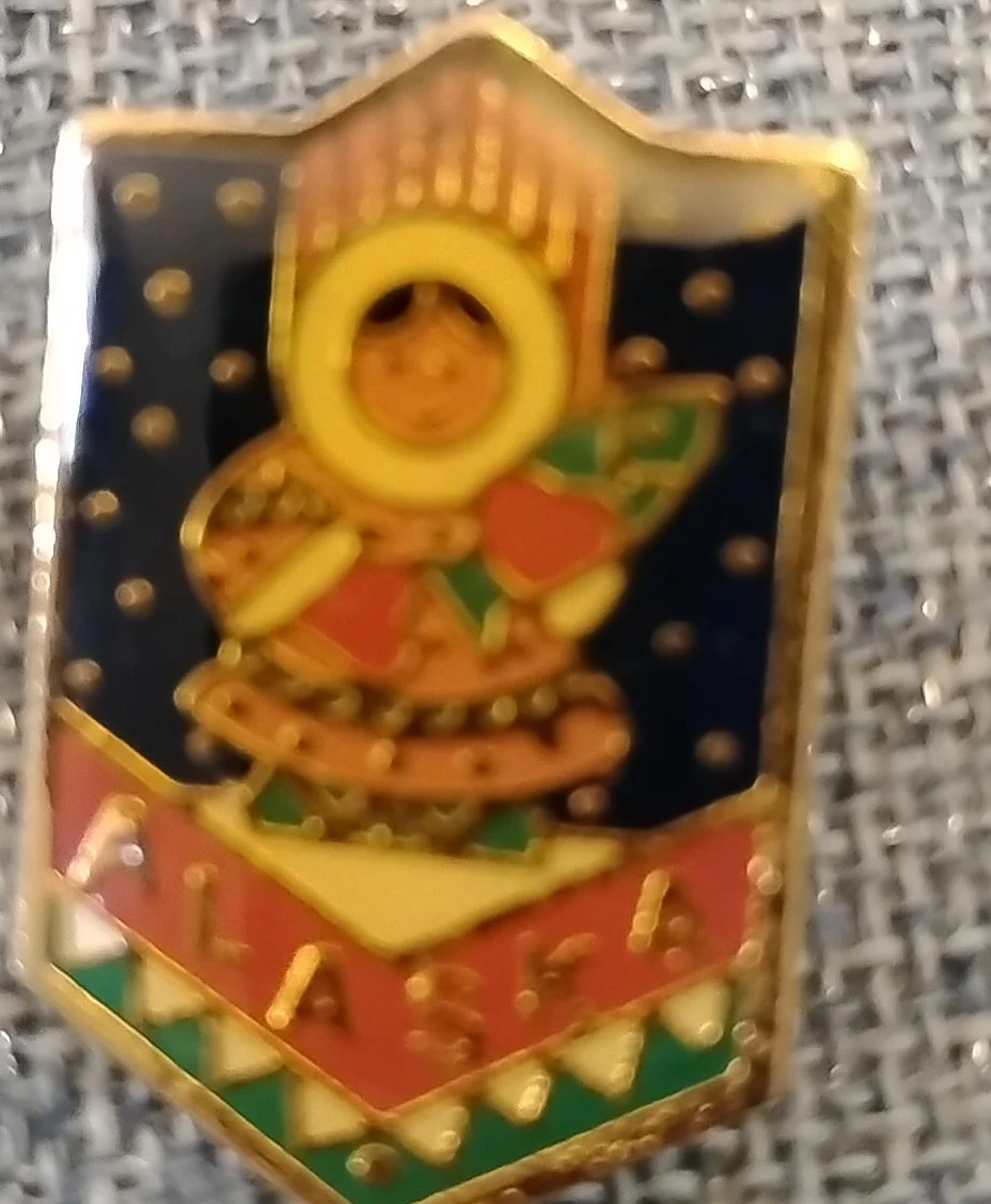 Alaska Souvenir Pin