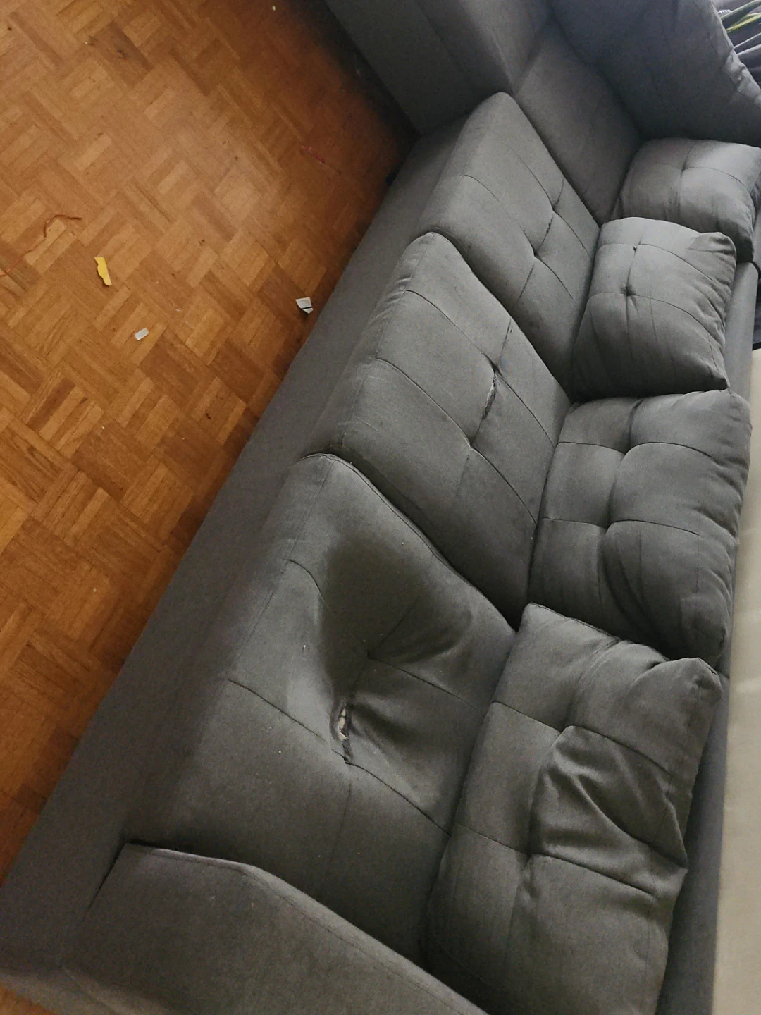 Grey Sectional Sofa - Gently Used image indicator(1)