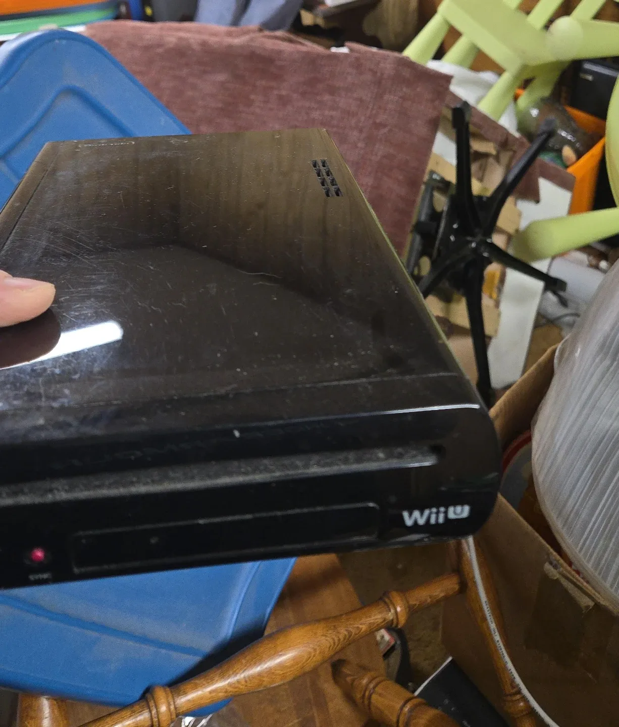 Black Nintendo Wii U Console