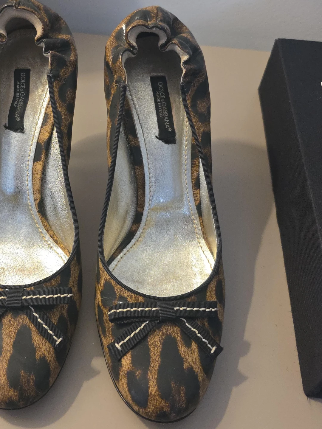 Dolce & Gabbana Leopard Print Heels - Size 9