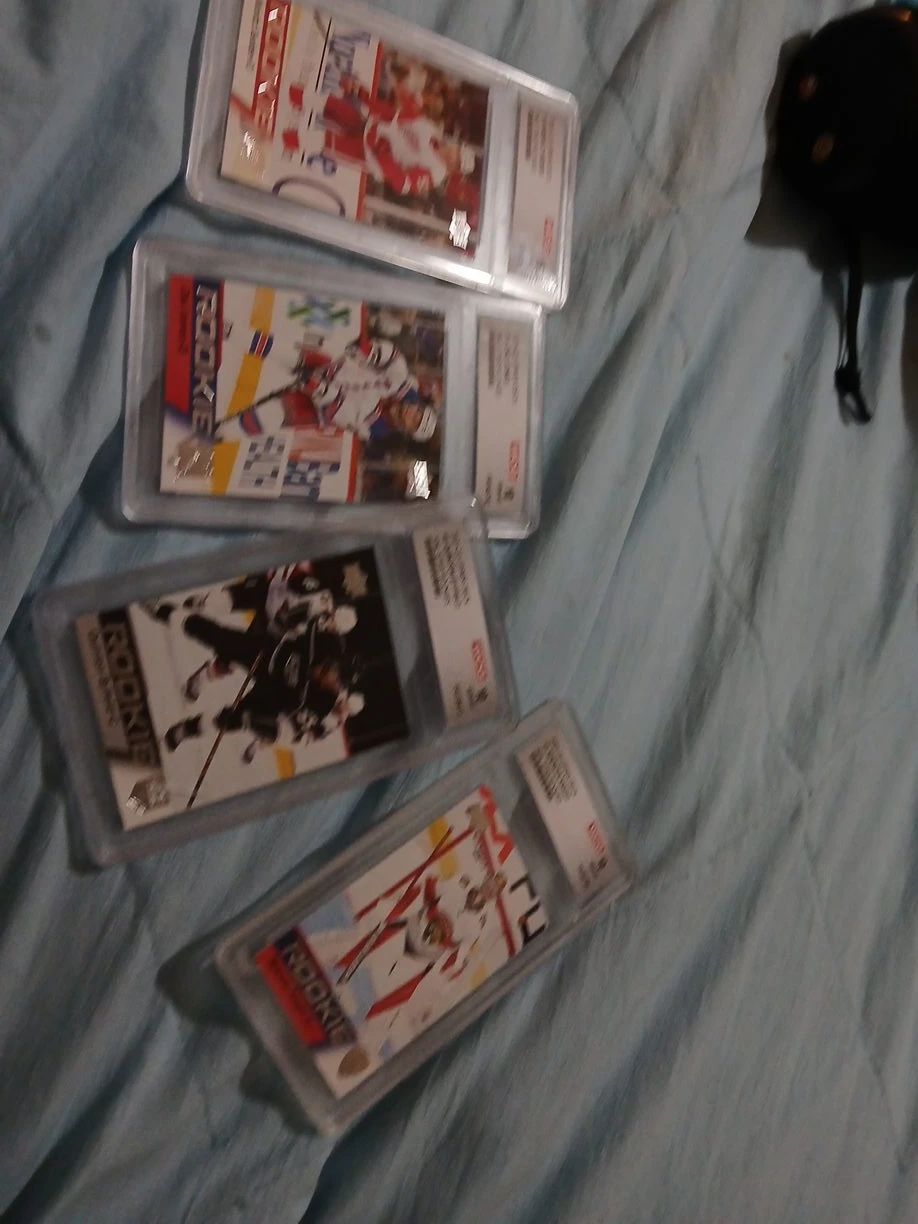 Lot of 4 Graded Rookie Hockey Cards