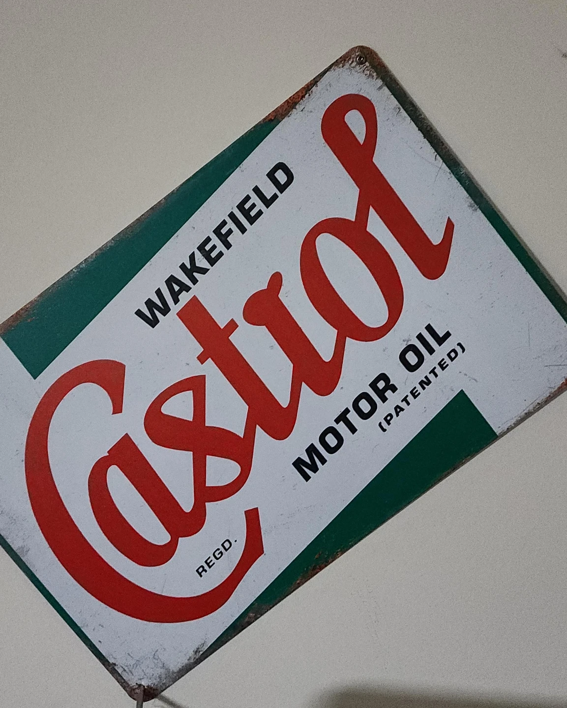 Castrol Wakefield Motor Oil Metal Sign