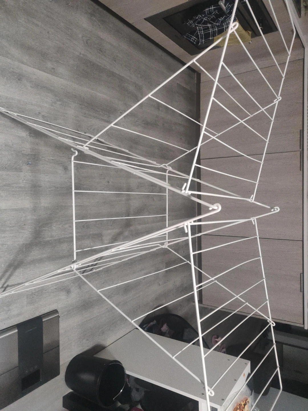 Clothes drying rack white