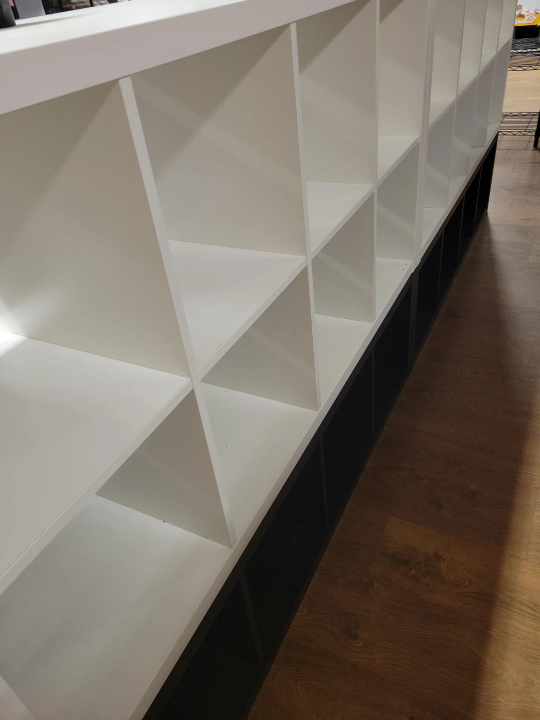 White & Black Storage Shelf