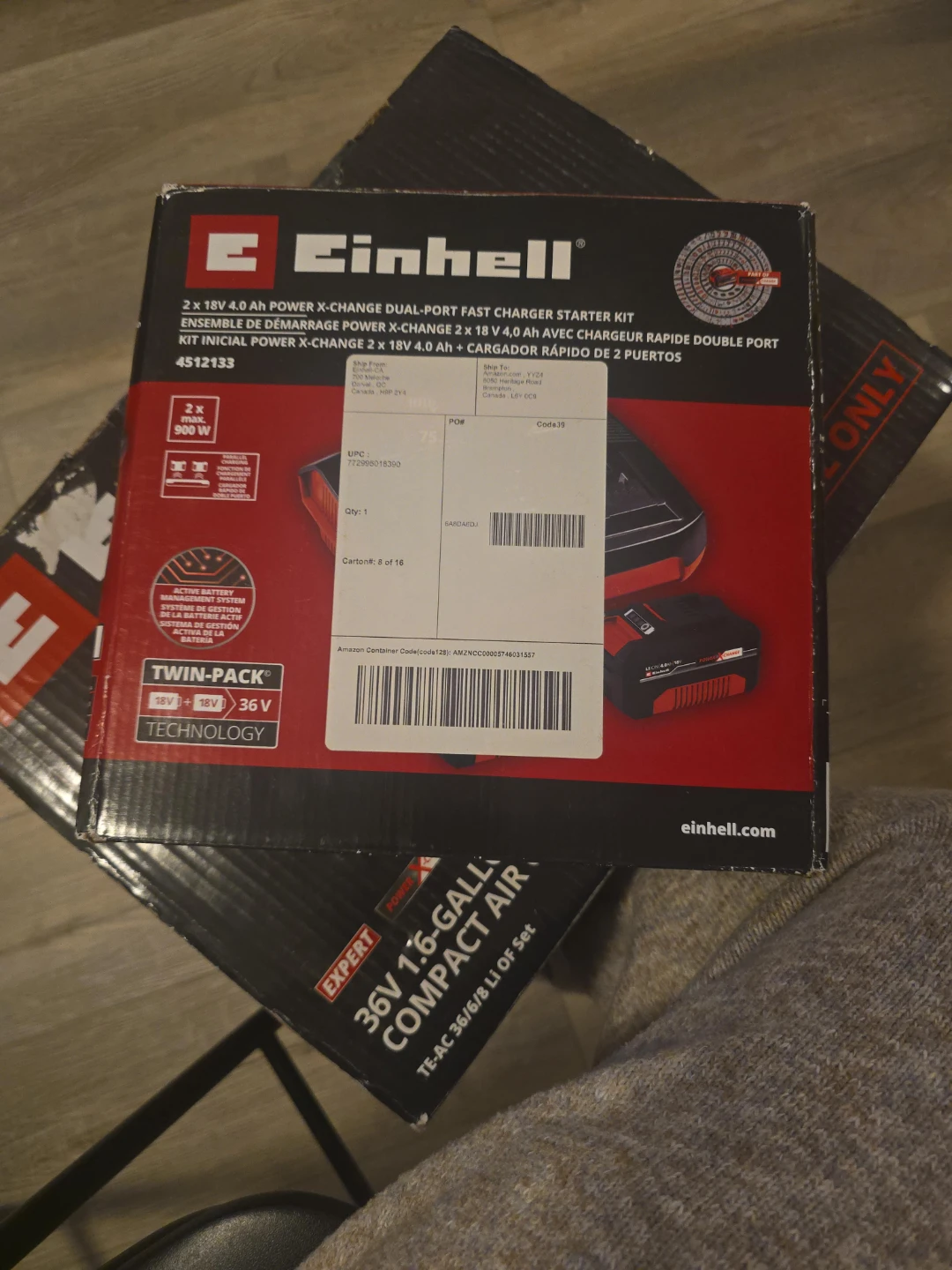 Einhell 2x18V Power X-Change Dual-Port Charger Kit