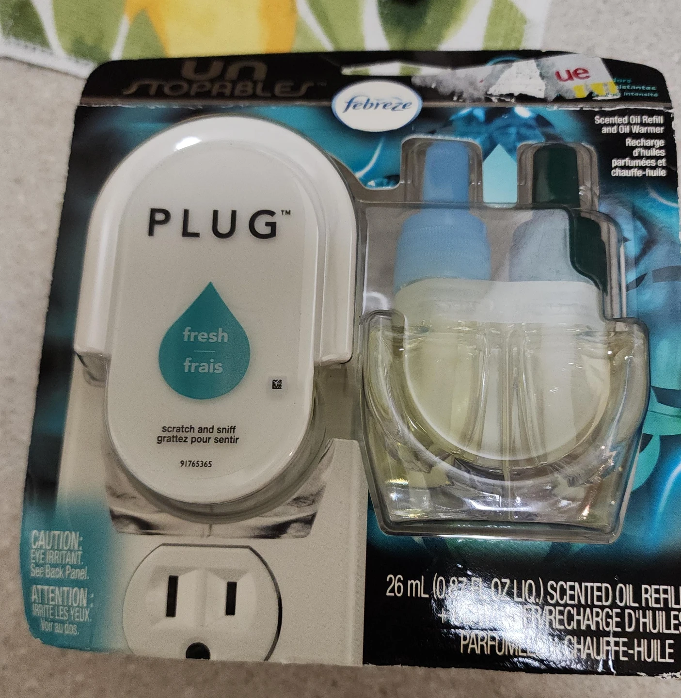 Febreze Unstopables Plug Fresh Scented Oil Refill