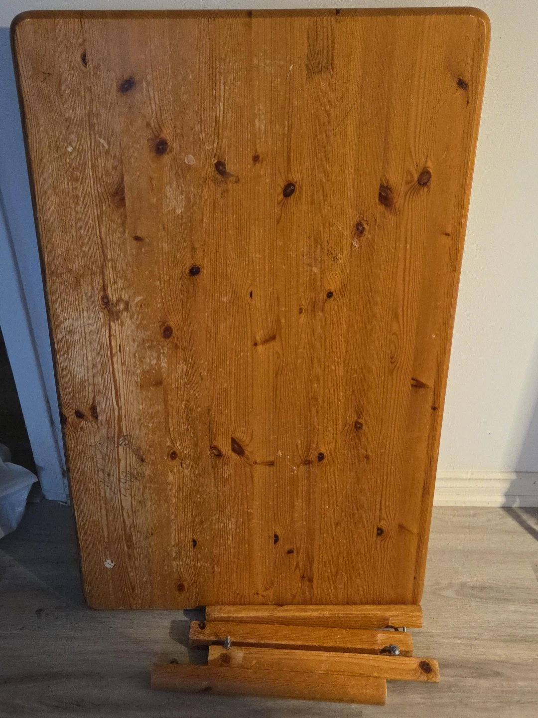 Wooden Table Top with Legs