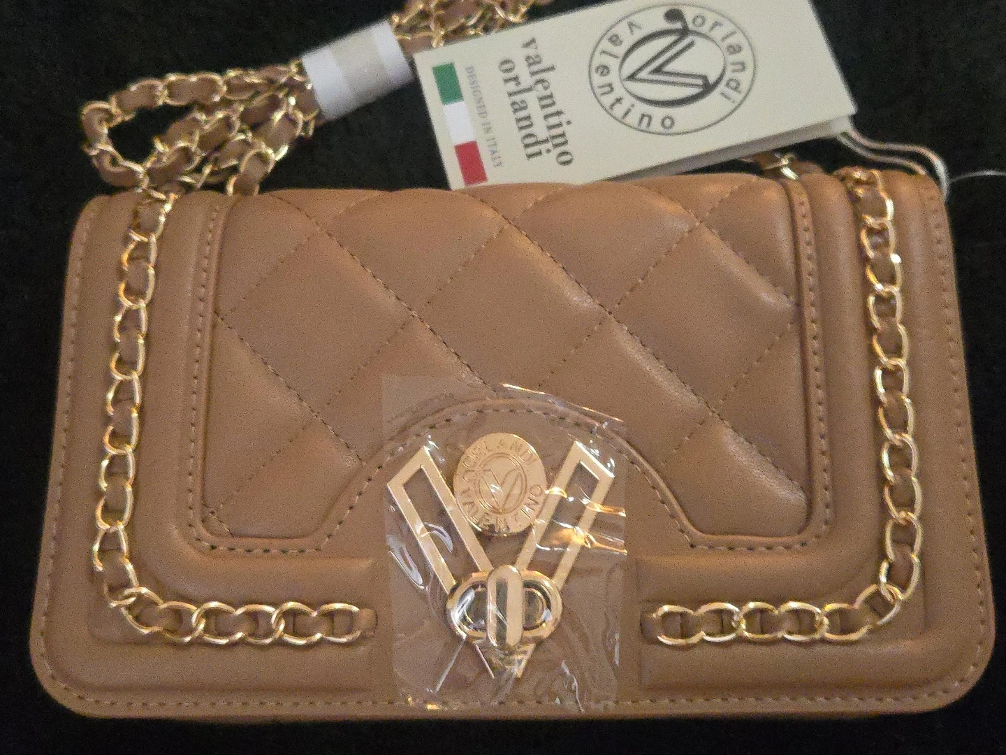 Valentino Orlandi Quilted Chain Bag