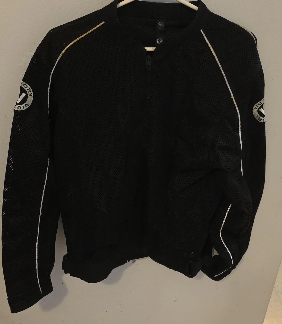 Victory Black Mesh Motorcycle Jacket