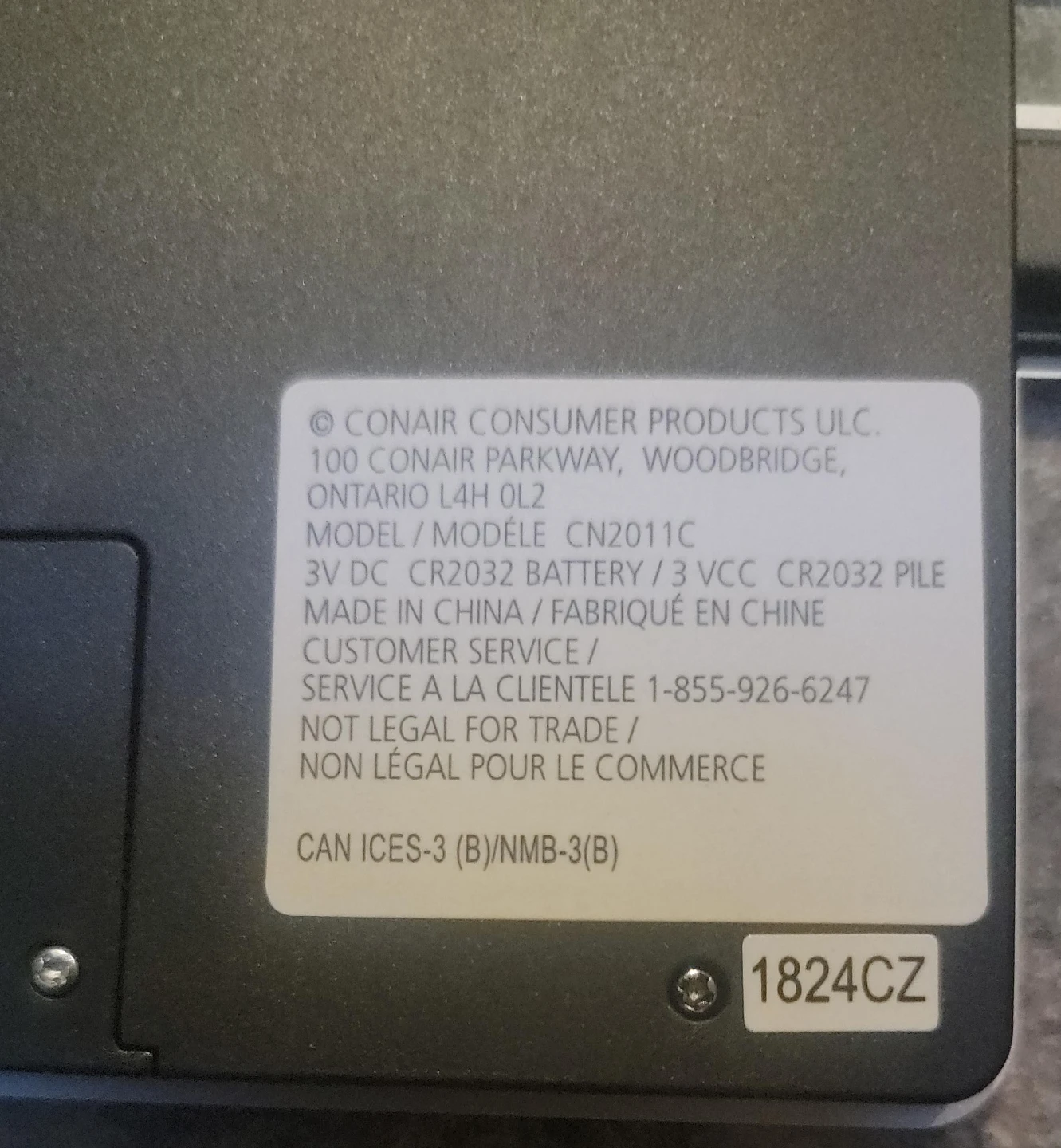Conair CN2011C Digital Bathroom Scale