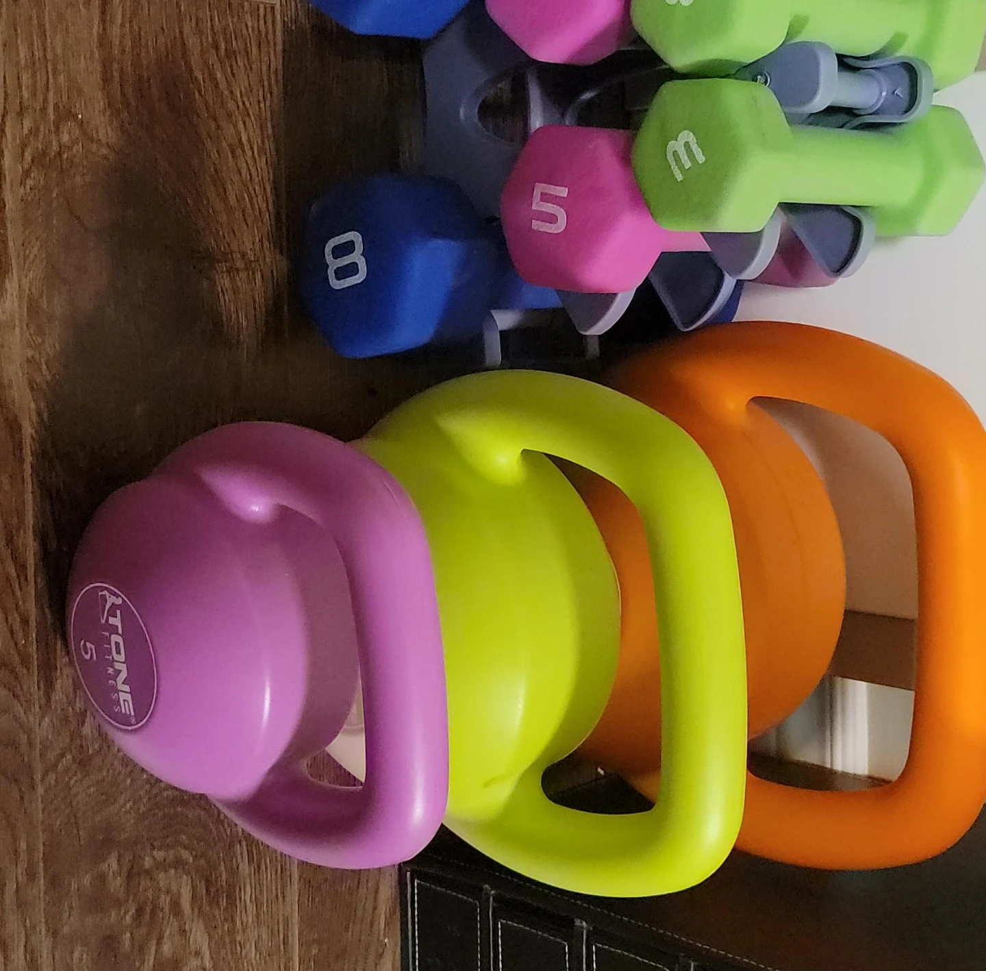 Assorted Dumbbells & Kettlebells