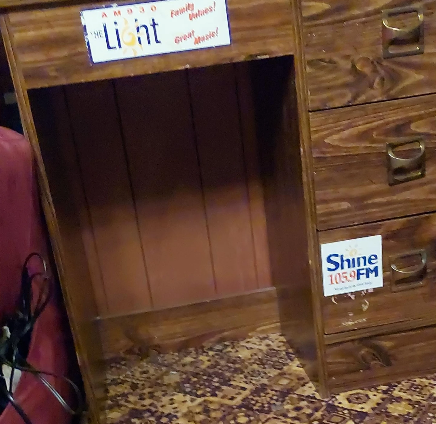Wooden Desk with Drawers