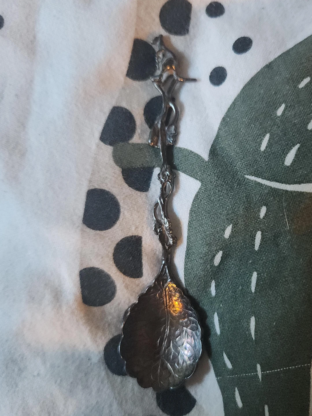 Vintage Silver Spoon with Figurine Handle