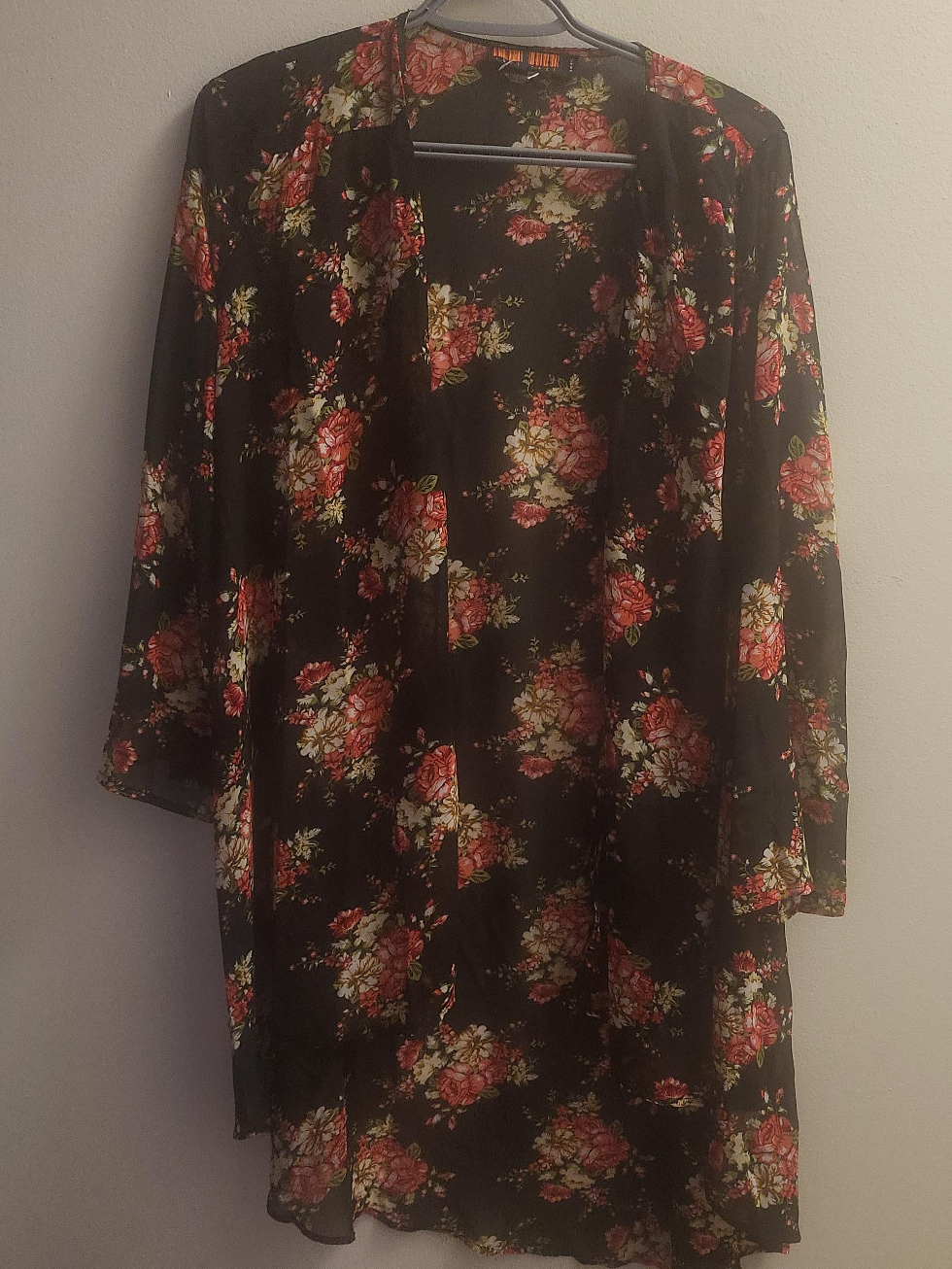 Floral Print Kimono