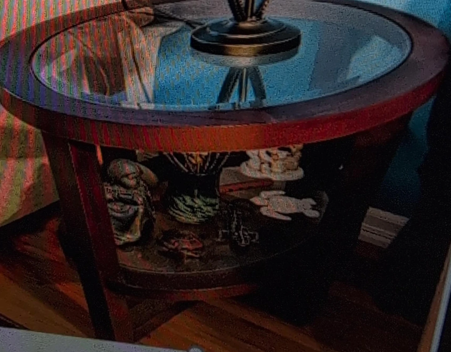 Oval Glass Top Coffee/End Tables ~ Set 2