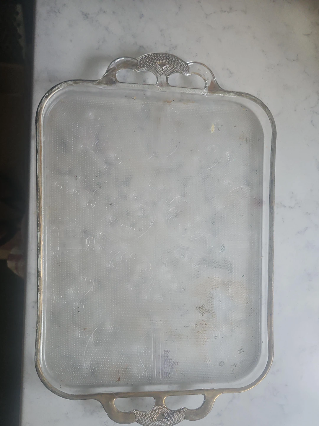 Vintage Silver Plated Serving Tray