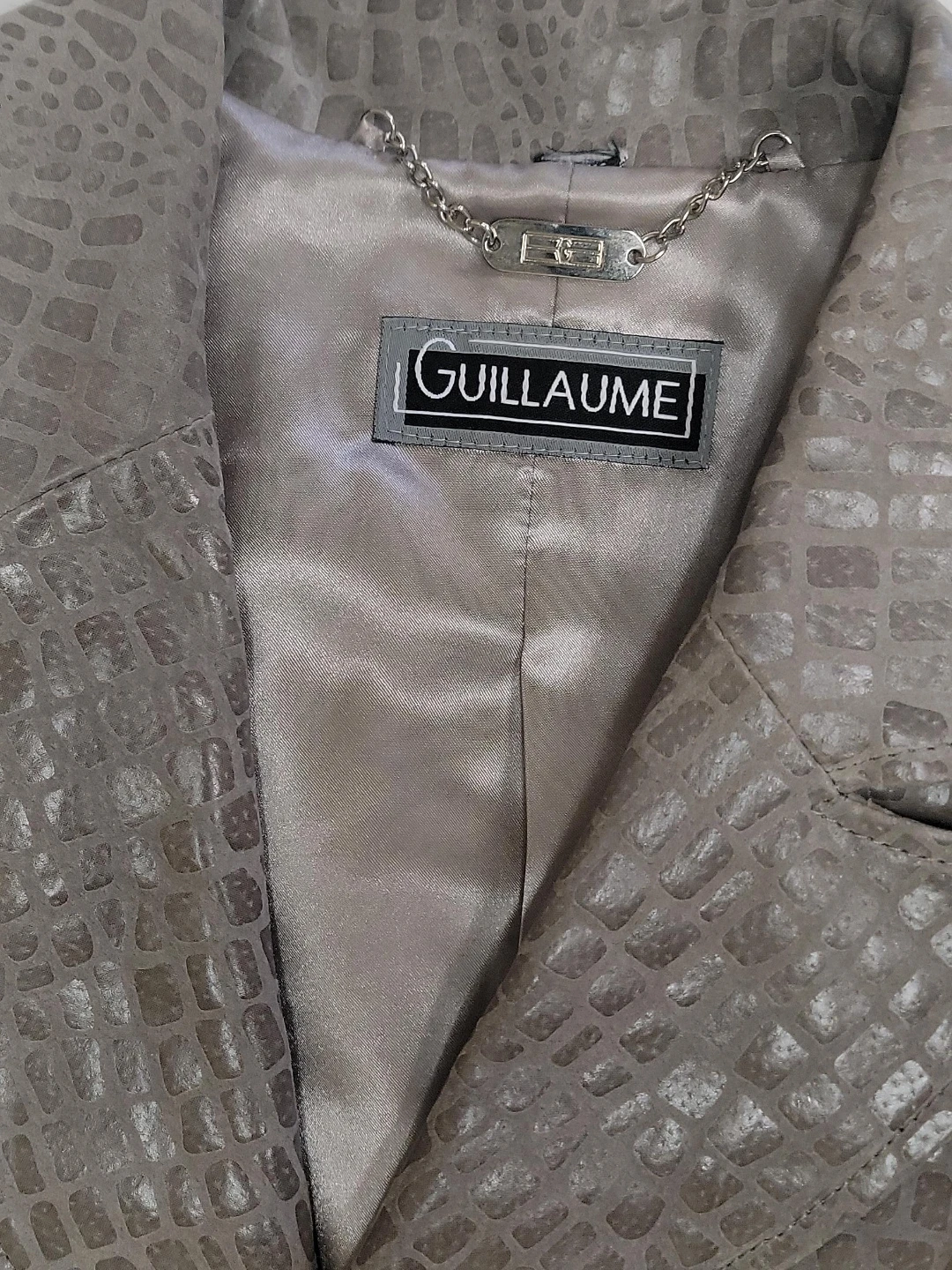 Guillaume Croc-Embossed Blazer