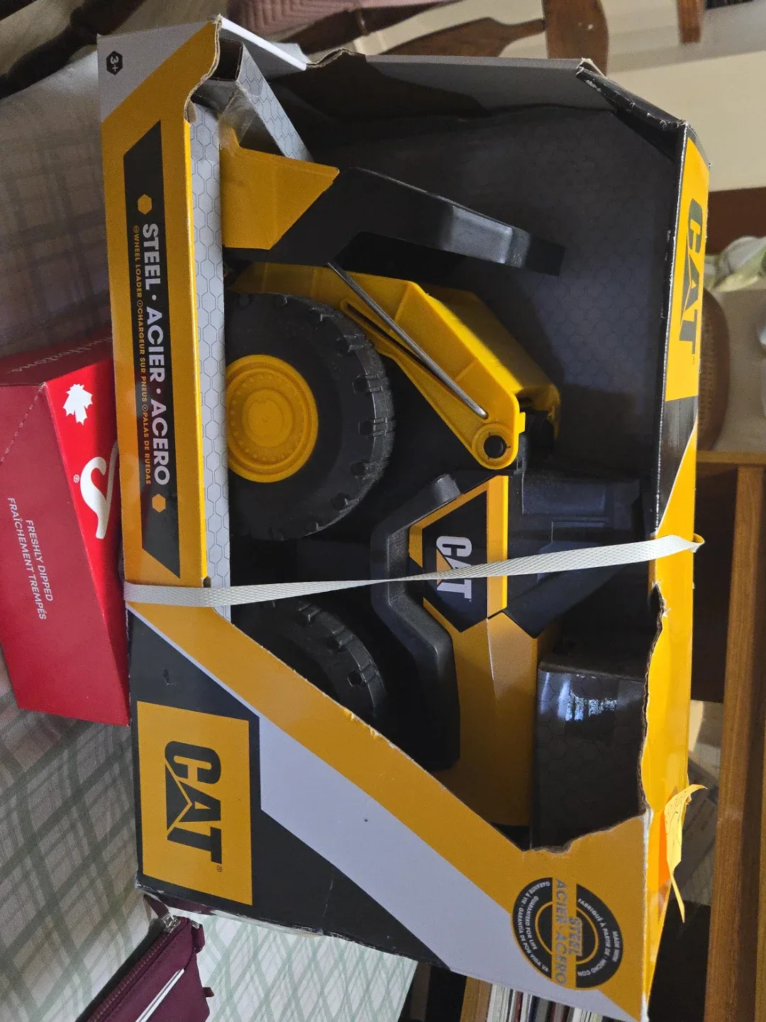 CAT Steel Wheel Loader Toy