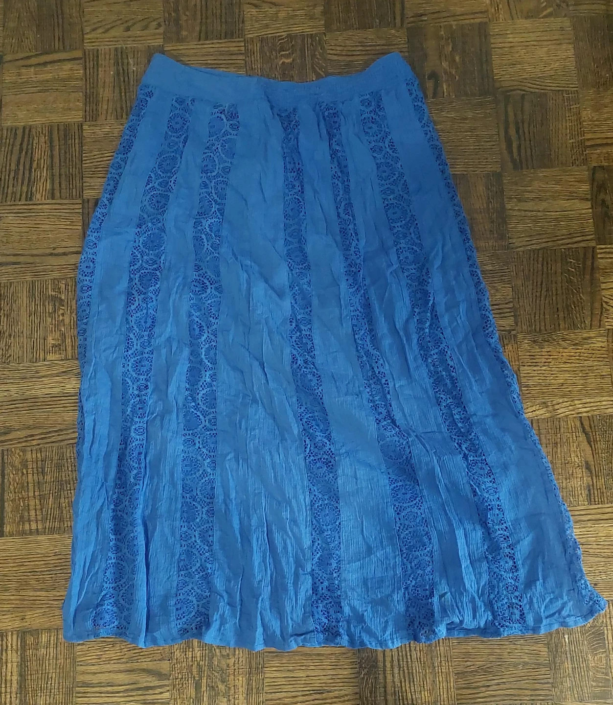 Blue Lace Skirt