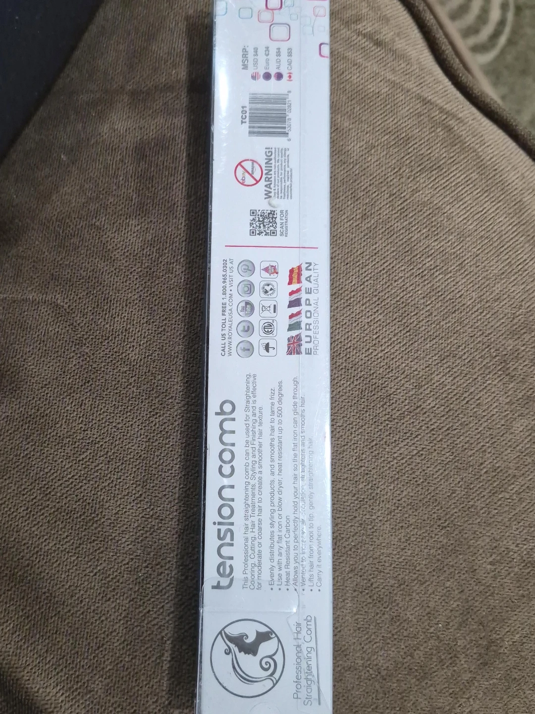 Tension Comb Professional Hair Straightening Comb - photo 2