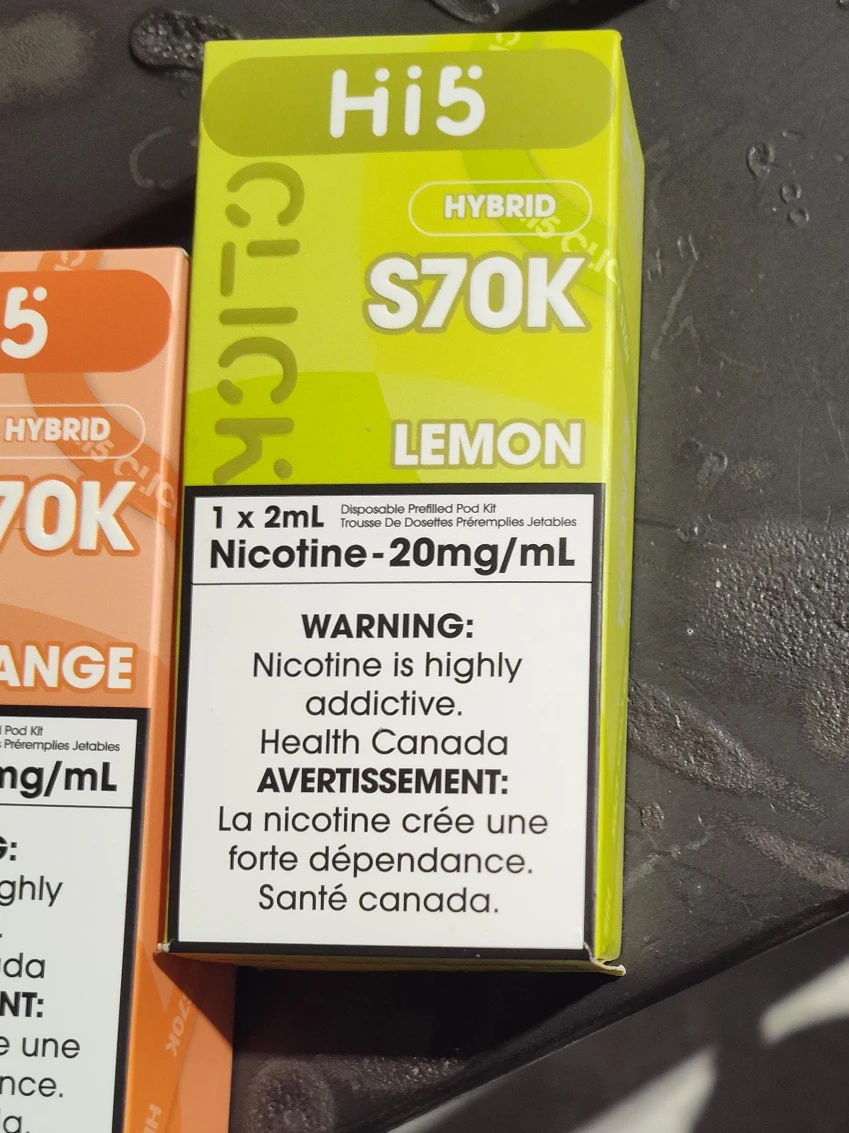 Hi5 Click S70K Lemon Hybrid VAPE BRAND NEW!! SEALED BOX!!