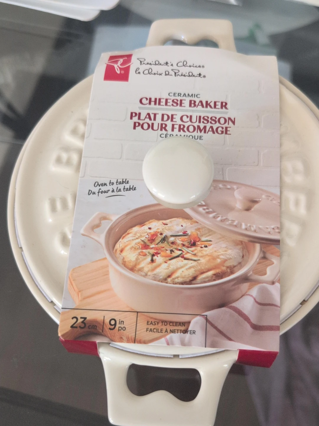 President's Choice Ceramic Cheese Baker - 9 inch