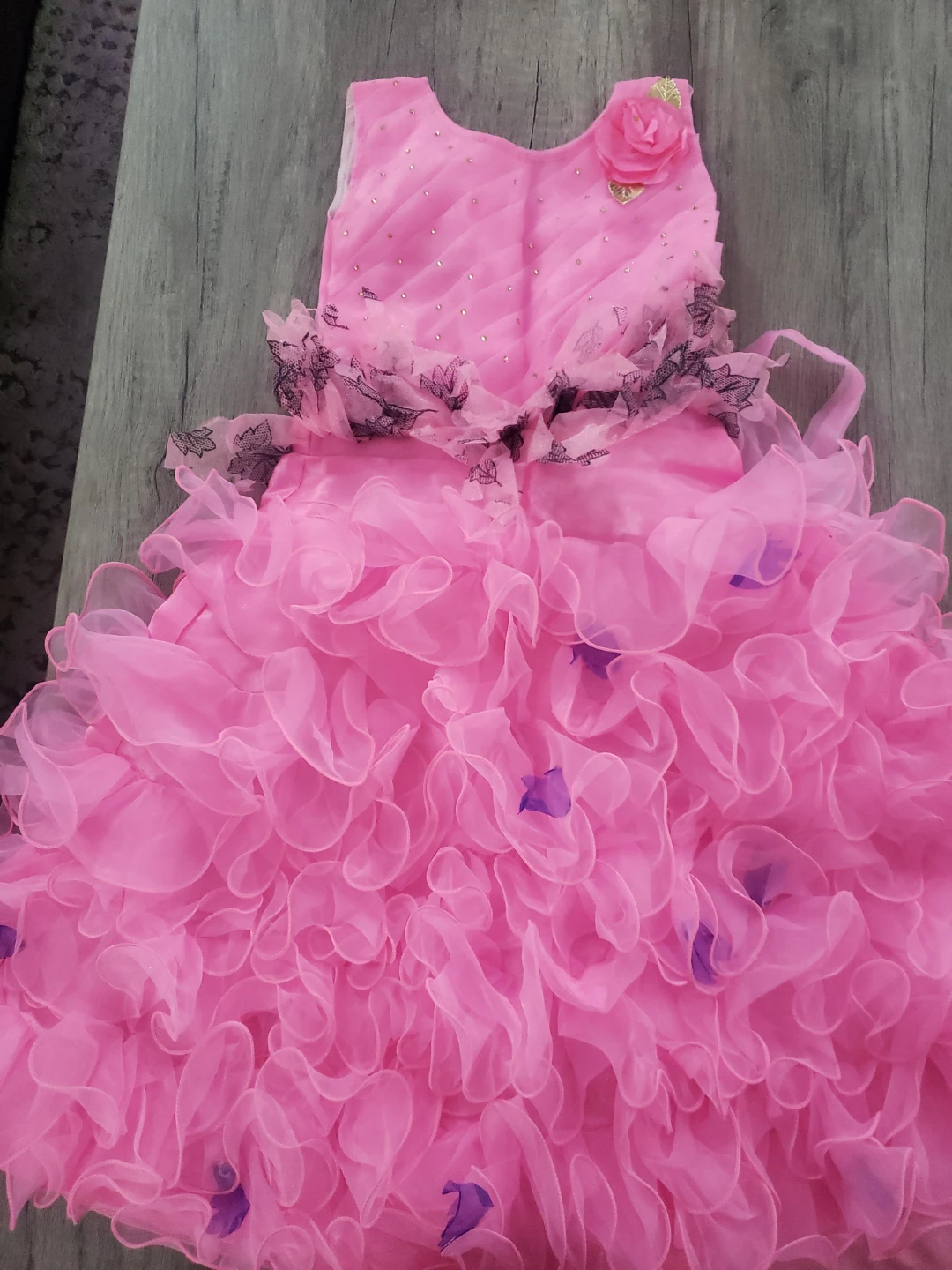 Pink Ruffled Dress