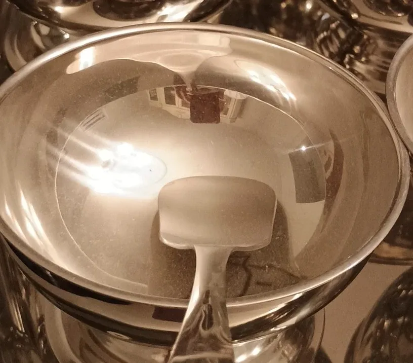 6 dessert settings in stainless steel.  Brand new