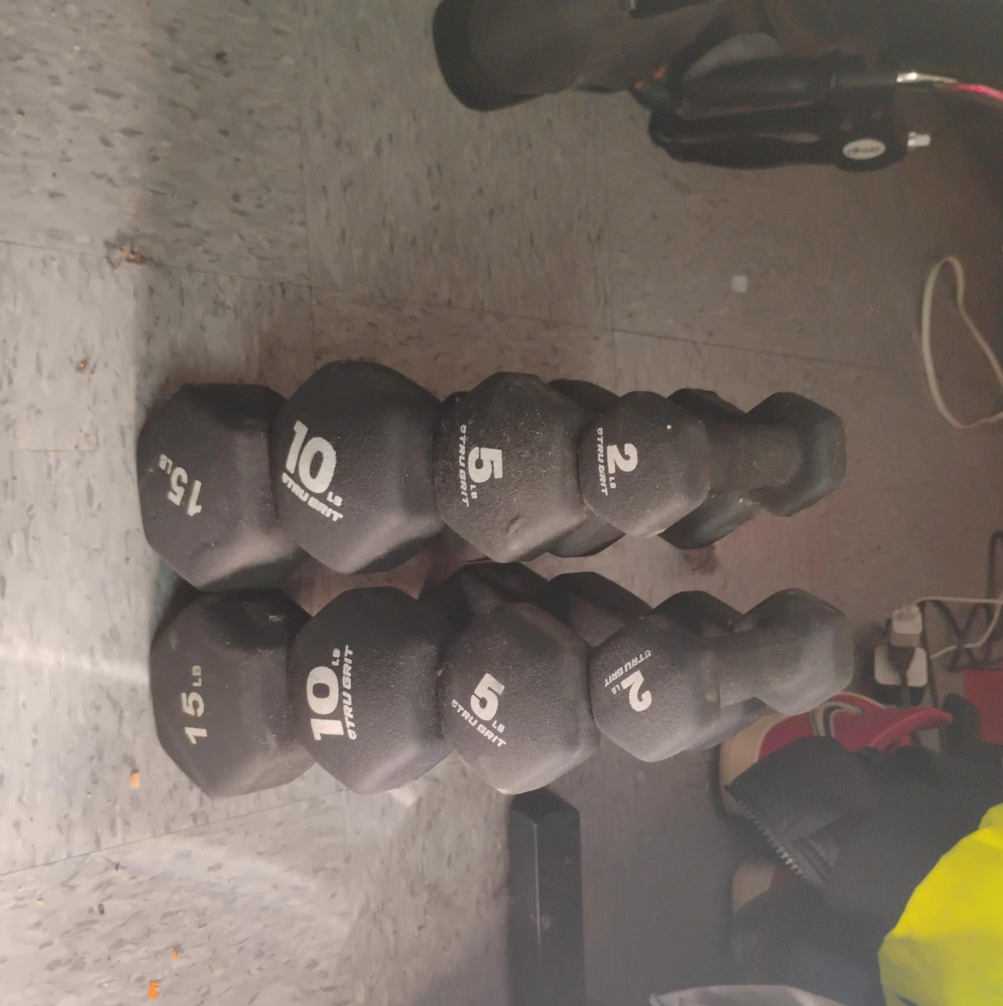 Stru Grit Dumbbell Set - 2lb, 5lb, 10lb, 15lb