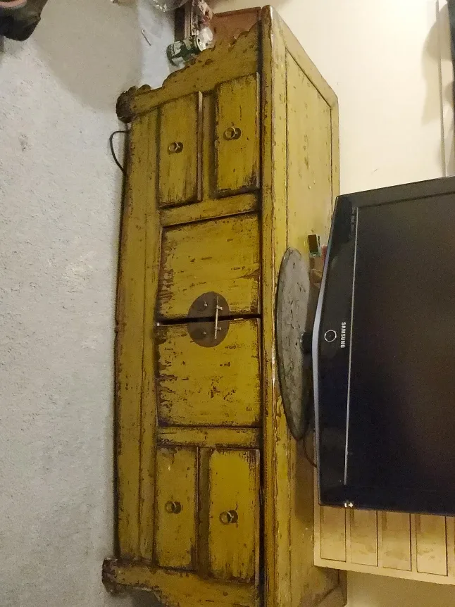 Vintage Mustard Yellow Cabinet