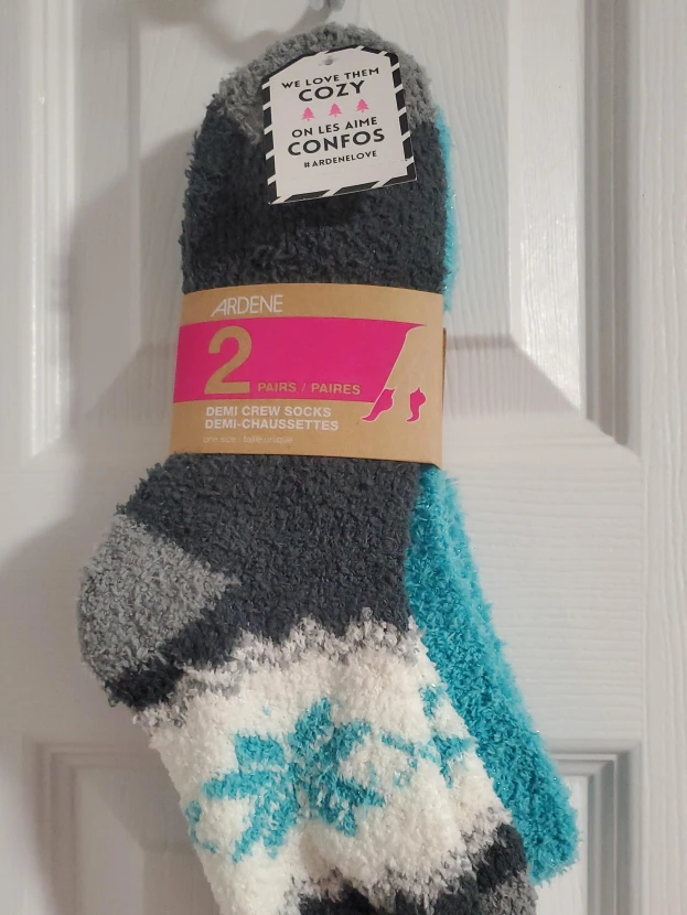 Ardene 2 Pairs Demi Crew Socks - New