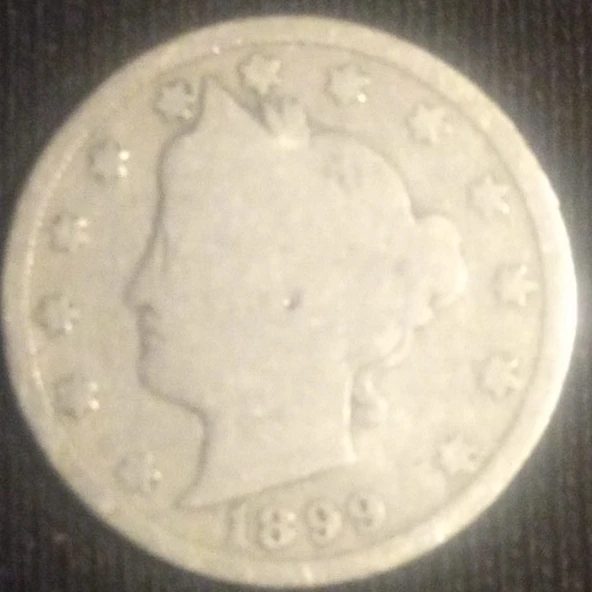 1899 V Nickel Coin