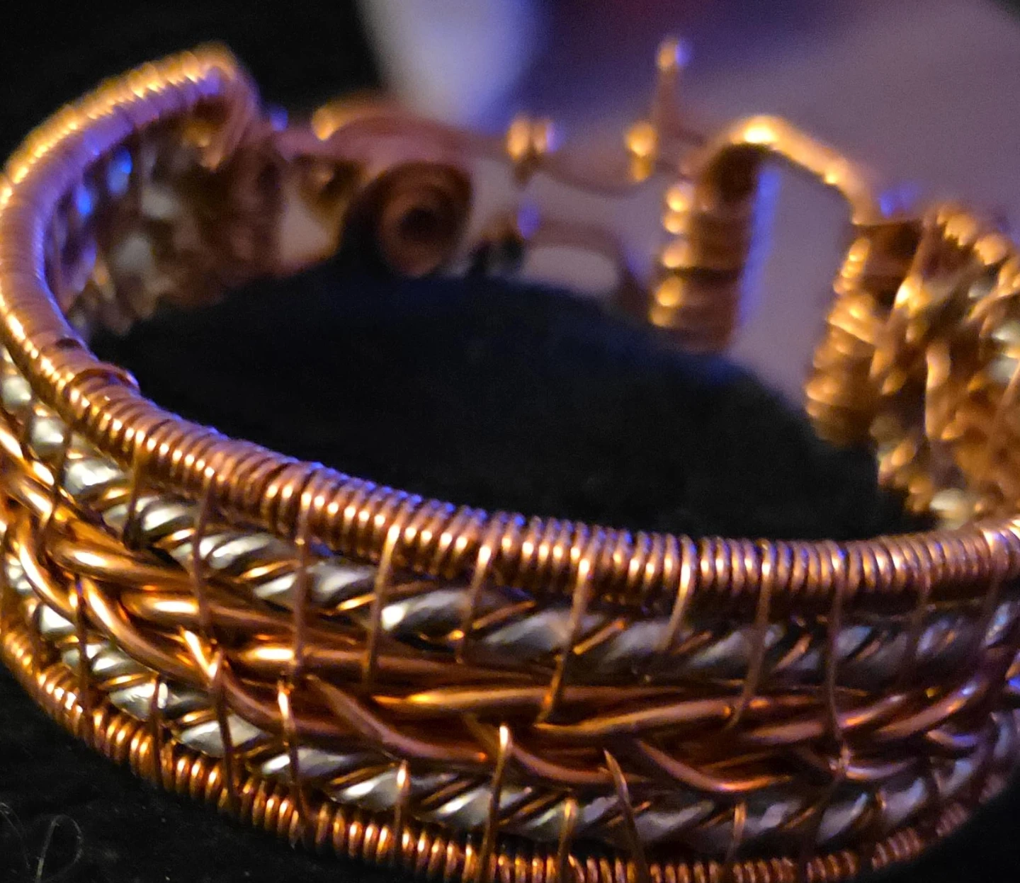 Handmade Copper & Silver Bracelet