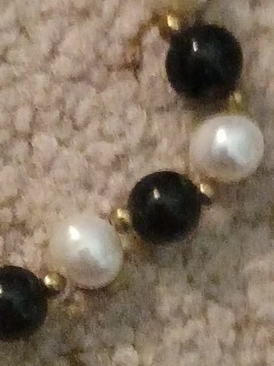 Pearl and Onyx Beaded Bracelet